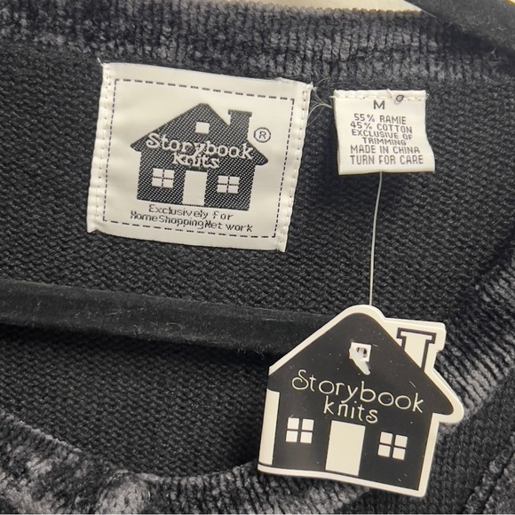 Storybook Knits Vintage Long Embroidered Rose Floral Teacher Cardigan Sweater - Picture 17 of 17